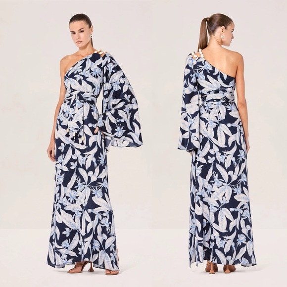 Alexis | NWOT! Randi Tropical Floral One Shoulder Maxi Dress XS - Picture 2 of 8